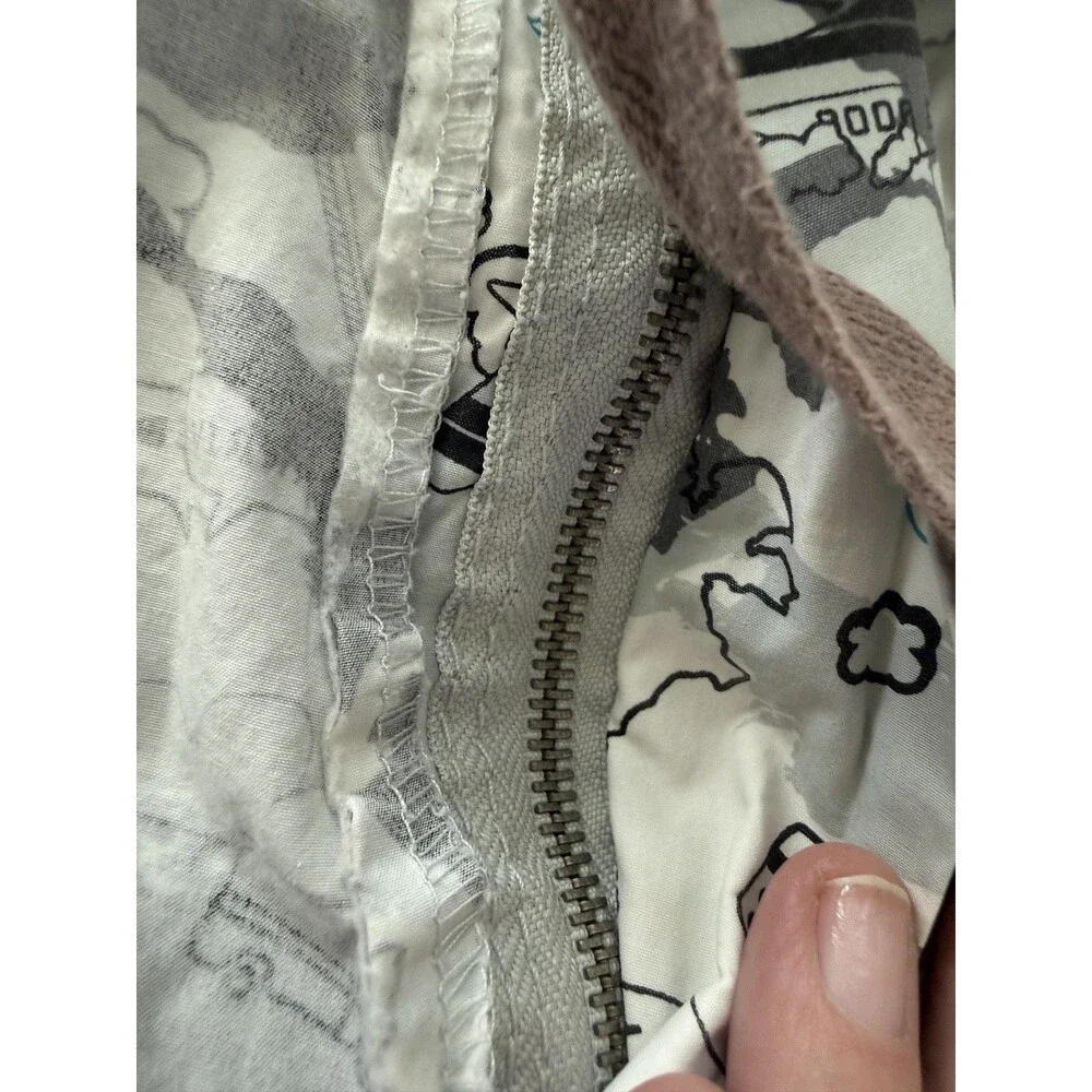Y2K Ecko Unltd Cargo Shorts Men 38 Mile High All Over Print WhiteBlue Gray White